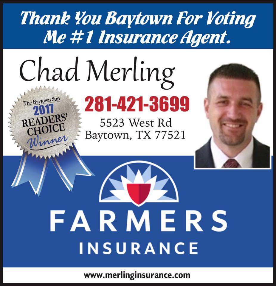 Farmers Insurance - Chad Merling | 5523 W Rd, Baytown, TX 77521, USA | Phone: (281) 421-3699