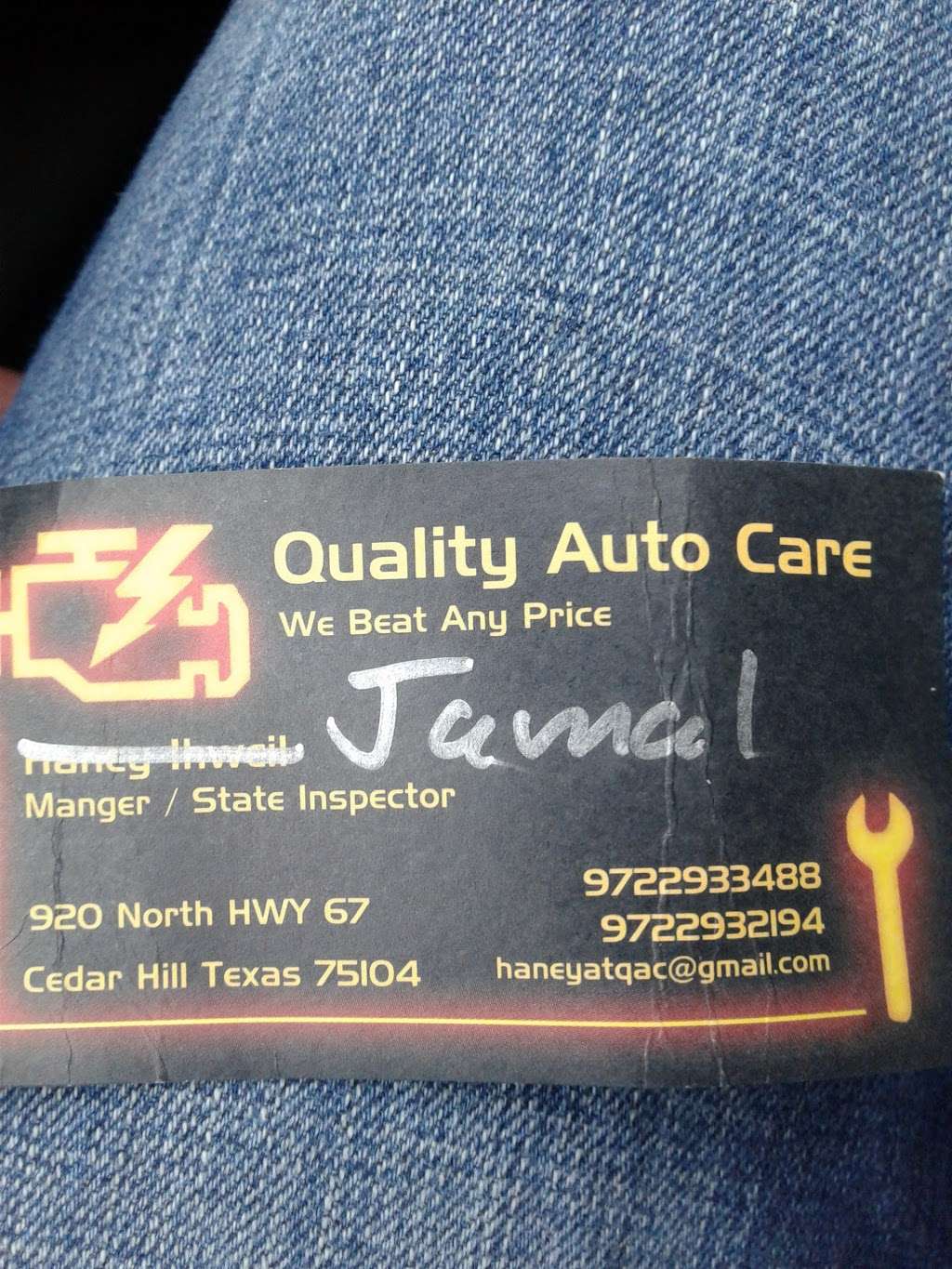 Quality Auto Care | 920 U.S. 67 Frontage Rd, Cedar Hill, TX 75104, USA | Phone: (972) 293-3488