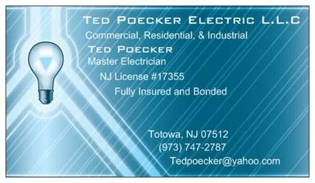 Ted Poecker Electric LLC | 418 Union Blvd, Totowa, NJ 07512 | Phone: (973) 747-2787