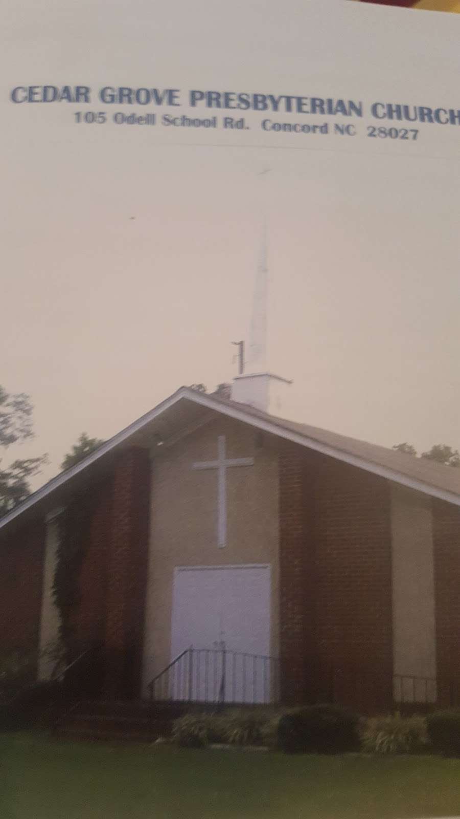 Cedar Grove Presbyterian Church | 105 Odell School Rd, Concord, NC 28027, USA | Phone: (704) 786-4994