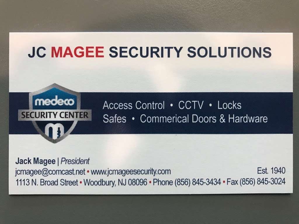 JC MAGEE SECURITY SOLUTIONS | 1113 N Broad St, Woodbury, NJ 08096, USA | Phone: (856) 845-3434