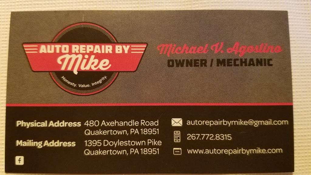 Auto Repair by Mike | 13 Hellertown Ave, Quakertown, PA 18951, USA | Phone: (215) 538-7259