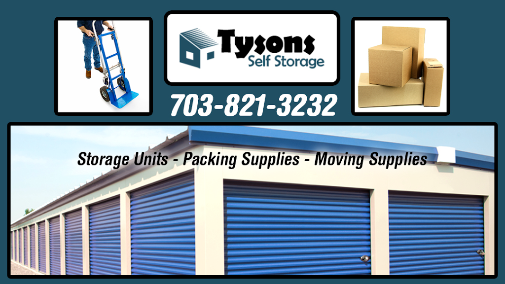 Tysons Self Storage | 8608 Leesburg Pike, Vienna, VA 22182, USA | Phone: (703) 821-3232