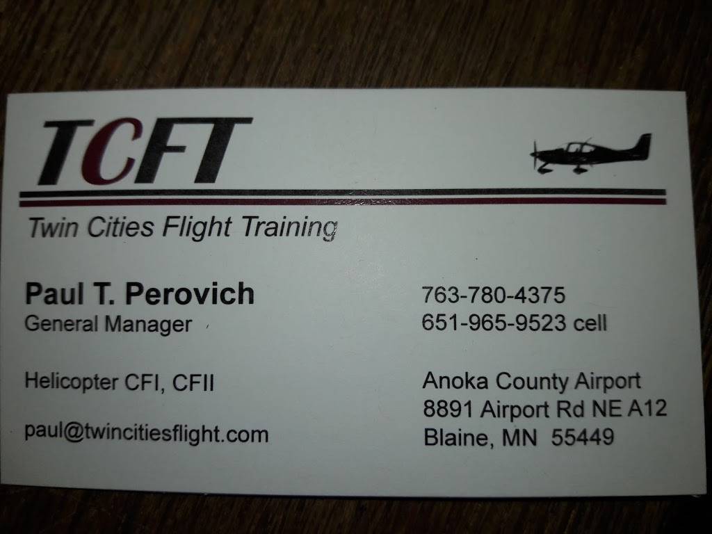 Twin Cities Flight Training | 8891 Airport Rd NE, Blaine, MN 55449, USA | Phone: (763) 780-4375