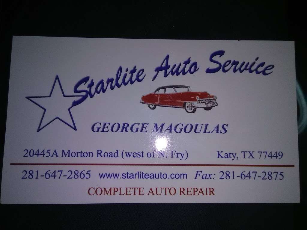 Starlite Auto Service | 20445 Morton Rd # A, Katy, TX 77449, USA | Phone: (281) 647-2865