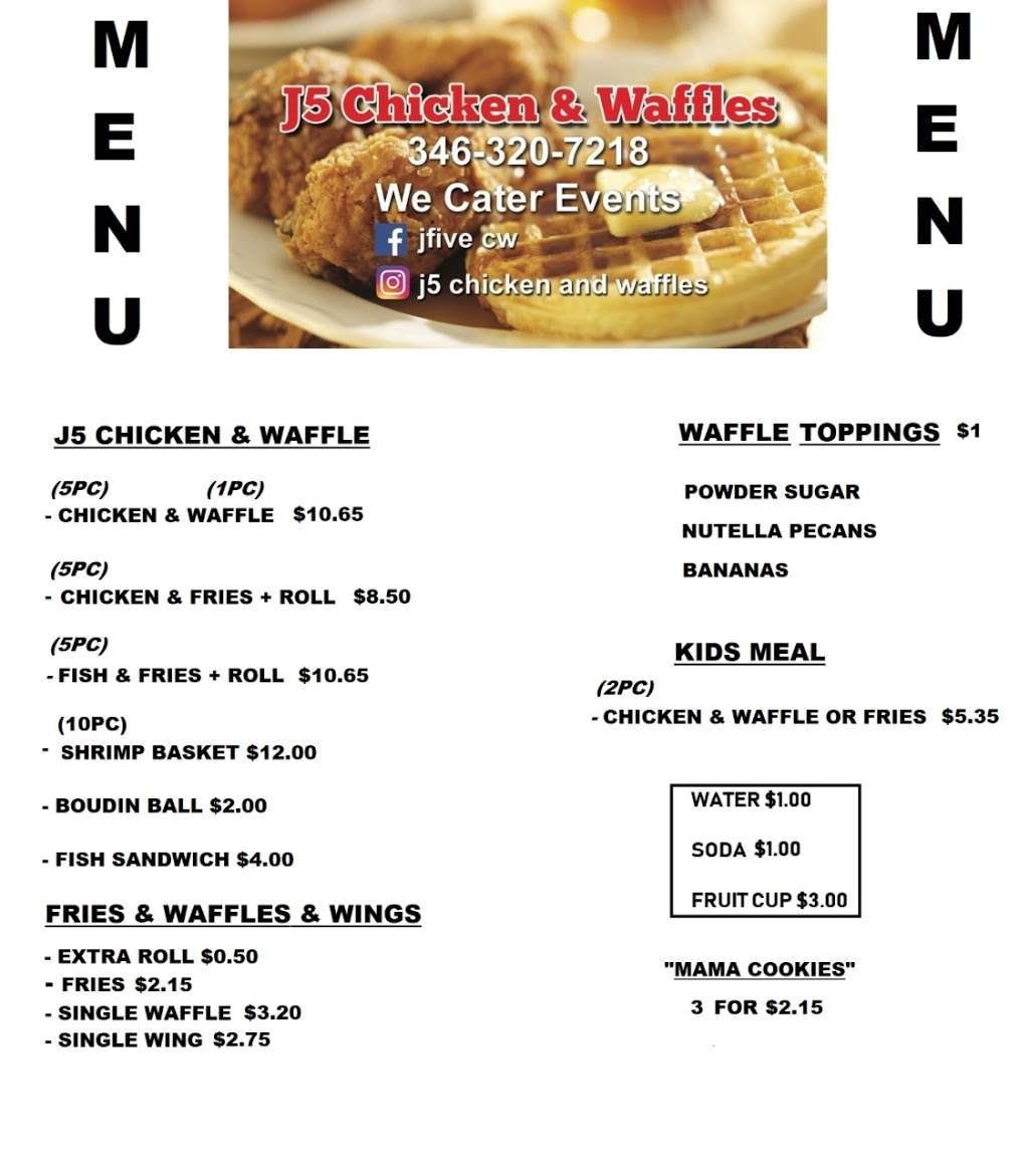 J 5 Chicken & Waffles | 12989 Martin Luther King Blvd, Houston, TX 77048, USA | Phone: (346) 320-7218