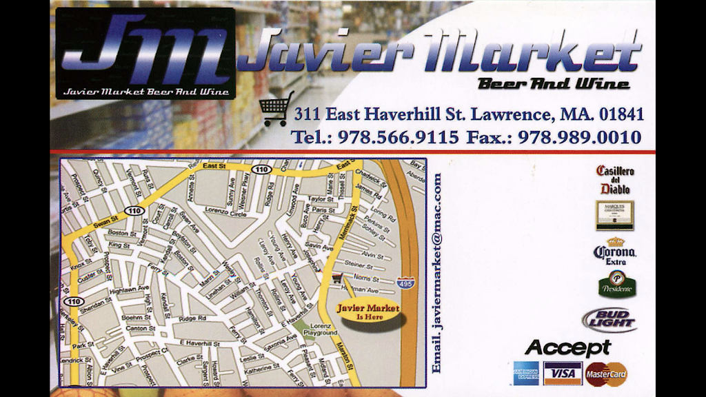 Javier Market | 311 E Haverhill St, Lawrence, MA 01841, USA | Phone: (978) 566-9115