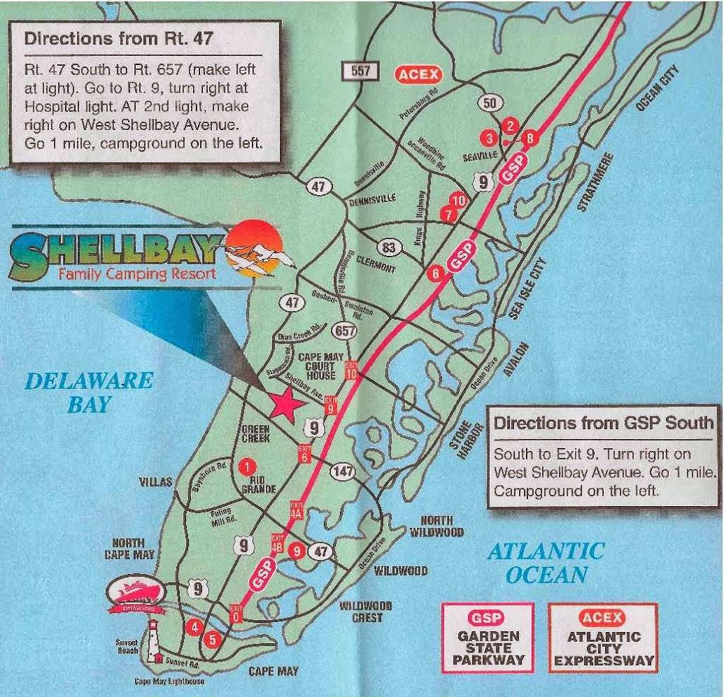 Shellbay Campground | 227 W Shell Bay Ave, Cape May Court House, NJ 08210, USA | Phone: (609) 465-4770