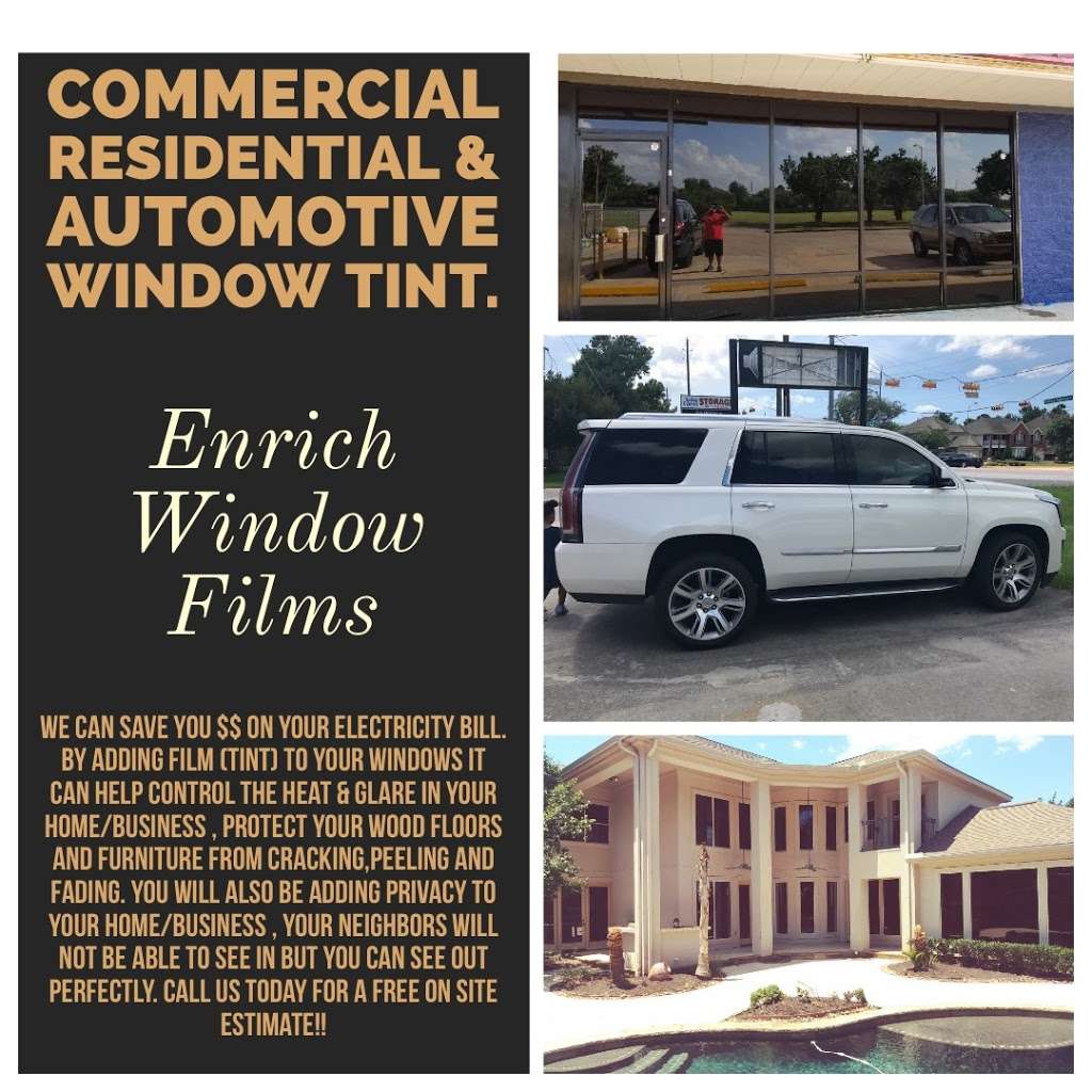 Enrich Window Films | 14626 Fir Knoll Way, Cypress, TX 77429, USA | Phone: (346) 561-9472