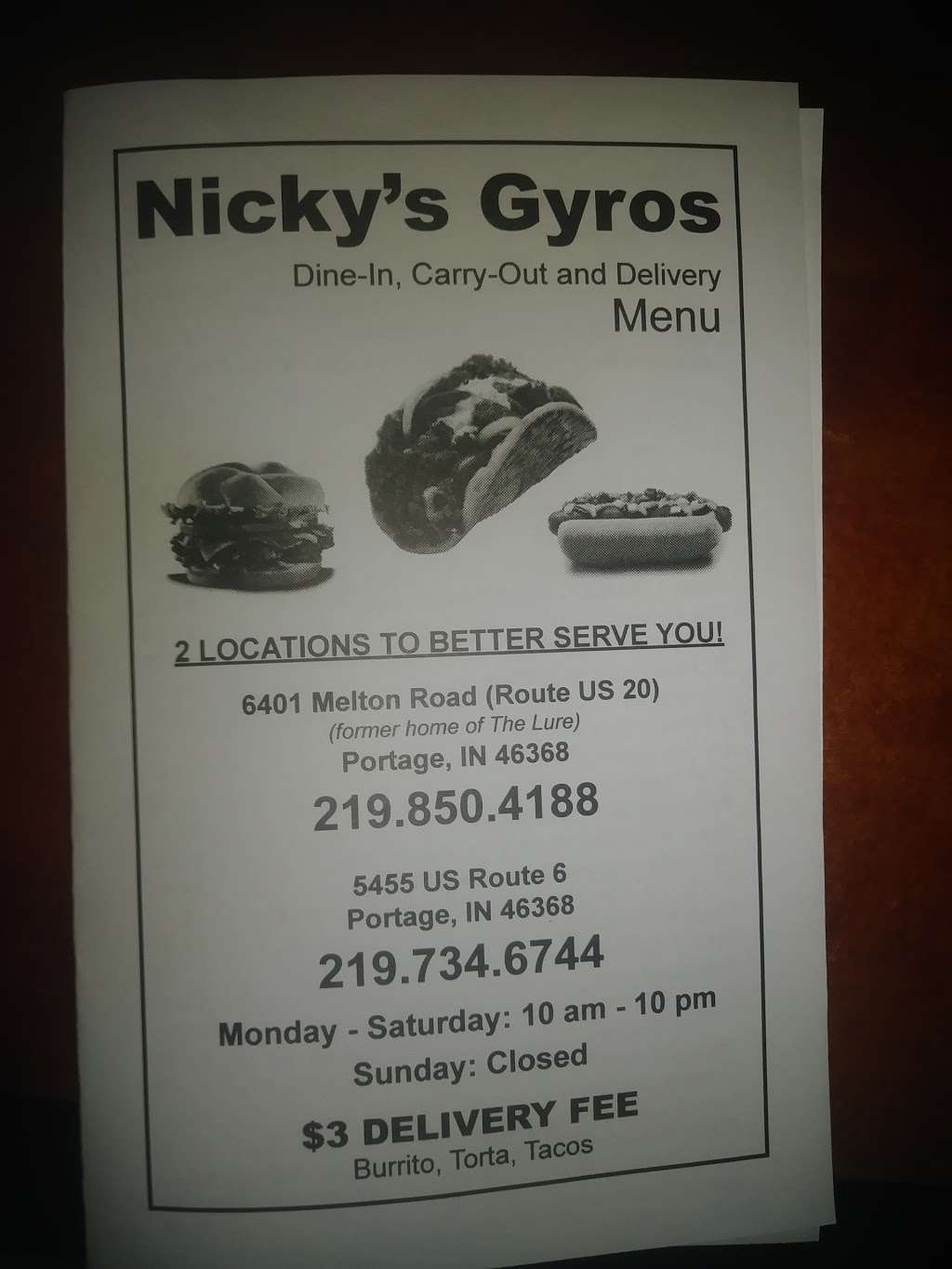 Nickys Gyros | 5455 US-6, Portage, IN 46368 | Phone: (219) 734-6744