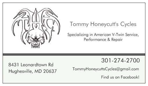 Tommy Honeycutts Cycles | 8431 Old Leonardtown Rd, Hughesville, MD 20637 | Phone: (301) 274-2700