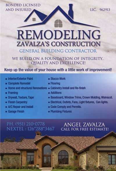 ZAVALZAS CONSTRUCTION | 535 Mc Intosh St, Chula Vista, CA 91910, USA | Phone: (951) 210-0778