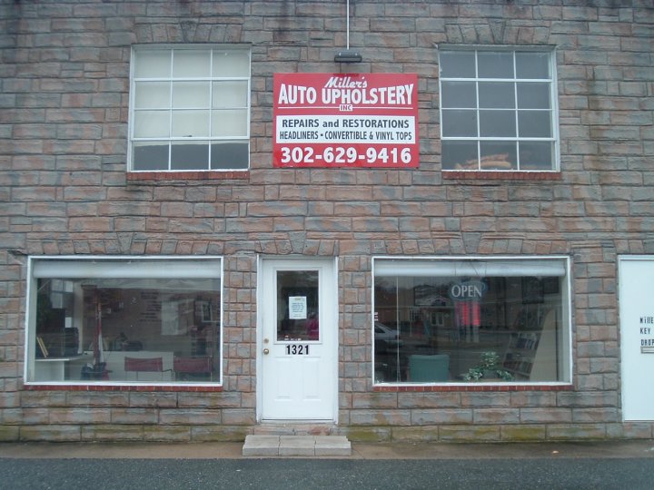 Millers Auto Upholstery of Seaford, Inc. | 1321 Middleford Rd, Seaford, DE 19973, USA | Phone: (302) 629-9416