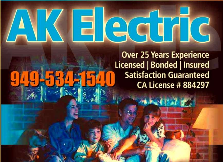 AK Electric | 28362 Klondike Dr, Trabuco Canyon, CA 92679, USA | Phone: (949) 534-1540