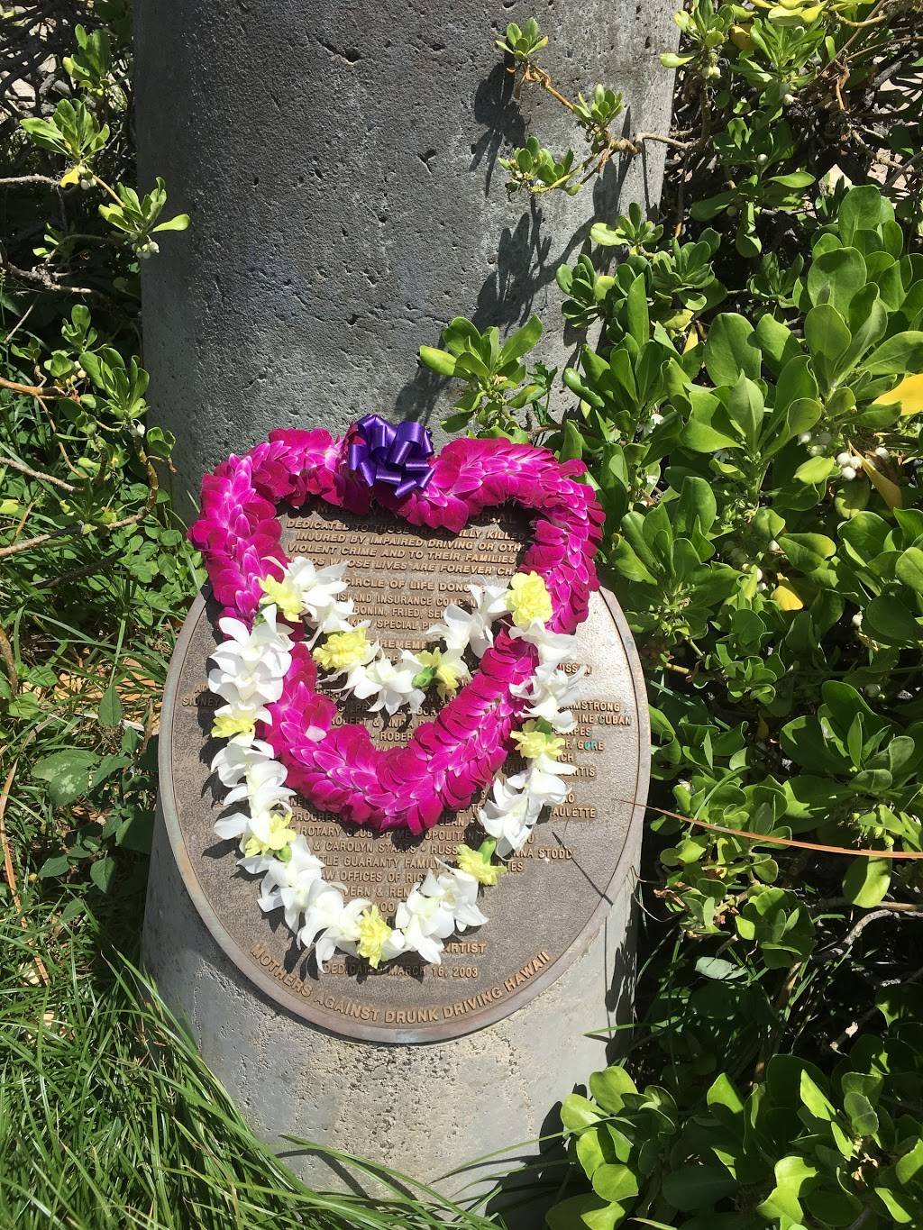 MADD Victim Memorial | Ala Moana Blvd, Honolulu, HI 96813 | Phone: (808) 532-6232