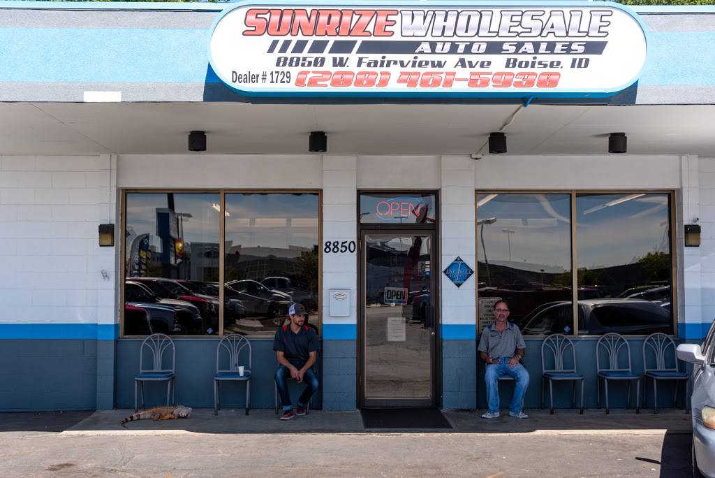 Sunrize Wholesale- Auto Sales | 8850 W Fairview Ave, Boise, ID 83704, USA | Phone: (208) 813-6164
