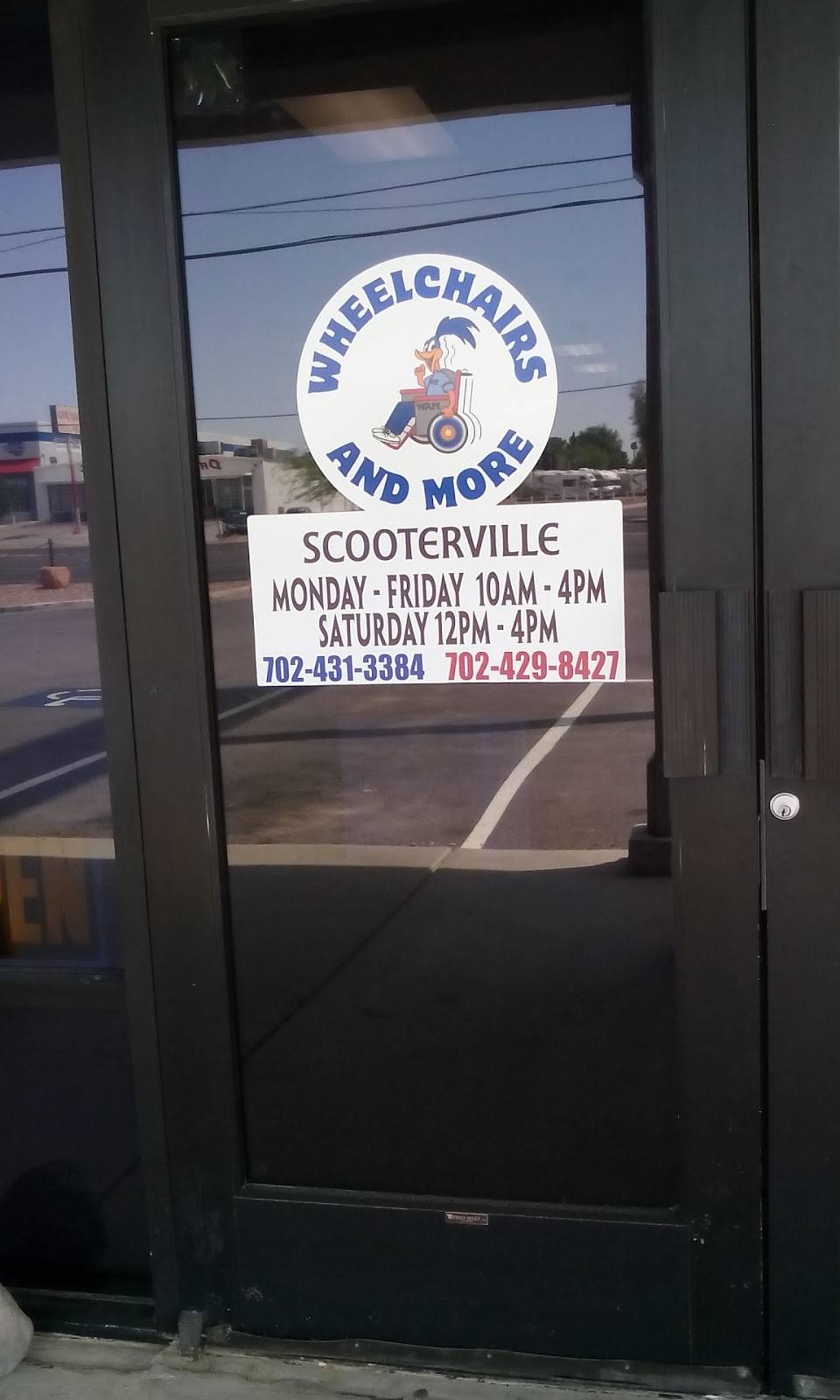 Scooterville/Wheelchairs And More | 3745 Boulder Hwy c, Las Vegas, NV 89121, USA | Phone: (702) 431-3384