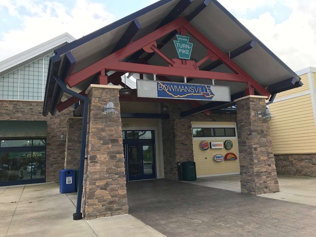 Bowmansville Travel Plaza | Pennsylvania Turnpike, Exit 286 Eastbound, Milepost 289.9, 1350 Reading Rd., Bowmansville, PA 17507, USA | Phone: (717) 445-0123