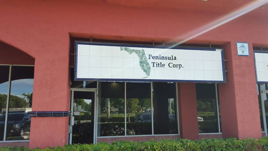 Peninsula Title | 8726 NW 26th St #26, Doral, FL 33172, USA | Phone: (305) 500-9938