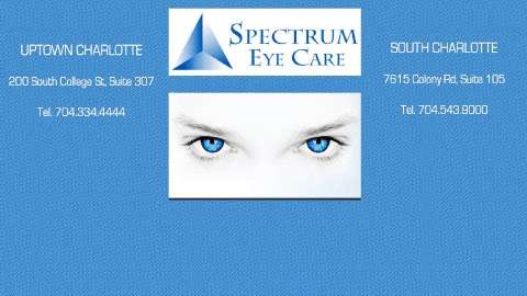 Spectrum Eye Care | 7615 Colony Rd #105, Charlotte, NC 28226, USA | Phone: (704) 543-9000