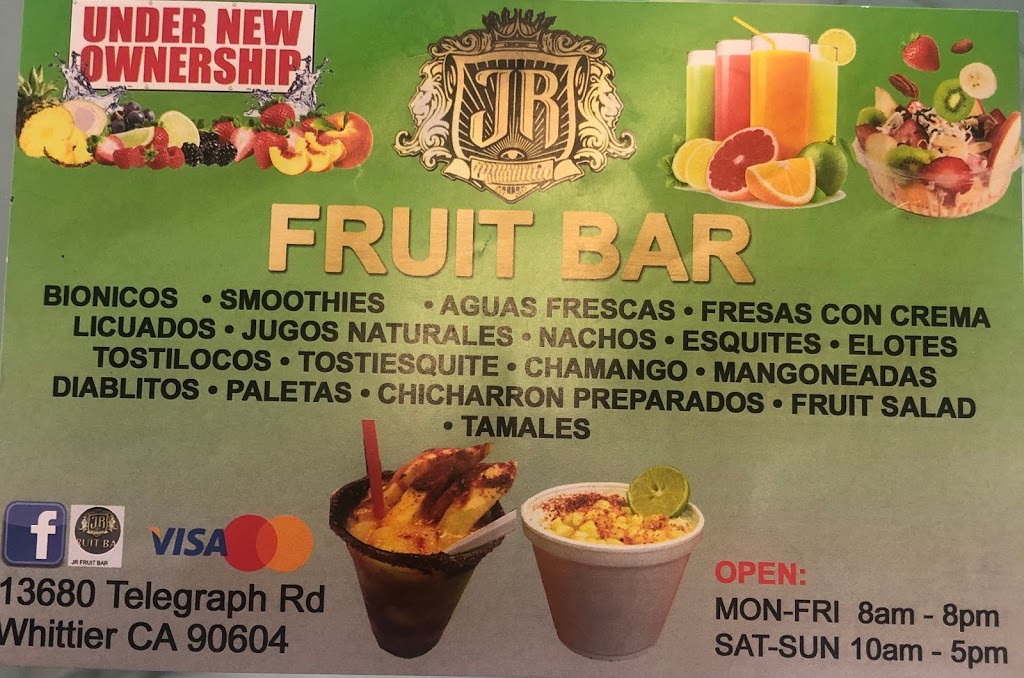 Jr fruit bar / water | 13680 Telegraph Rd, Whittier, CA 90604, USA | Phone: (562) 236-7823