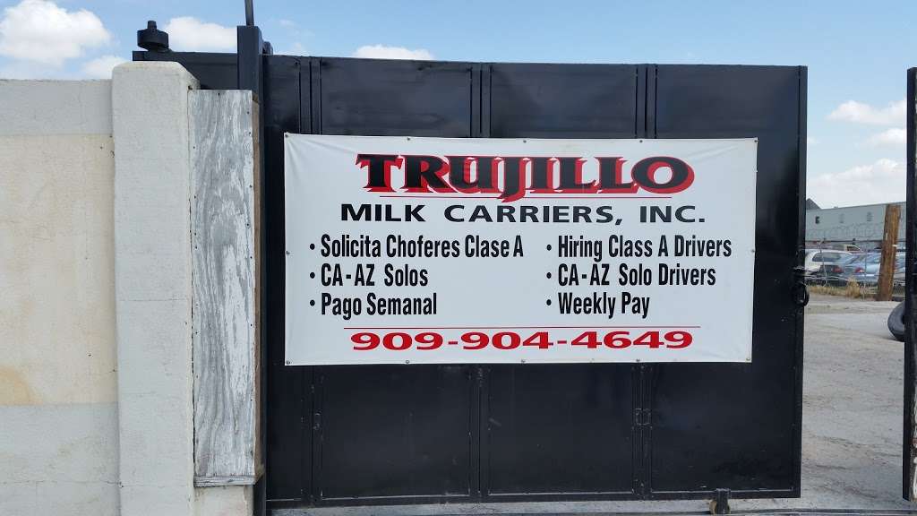 Trujillo Milk Carriers Inc | 204 Mountain Ave, Perris, CA 92570, USA | Phone: (909) 904-4649