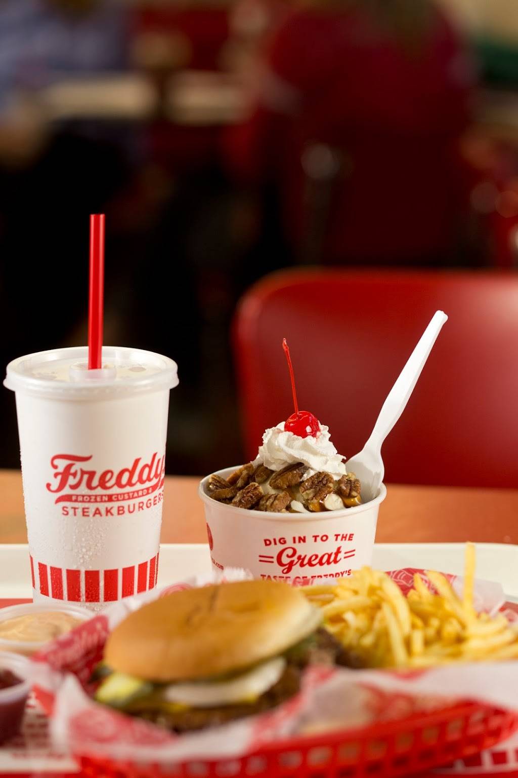 Freddys Frozen Custard & Steakburgers | 221 Grand Hill Pl, Holly Springs, NC 27540, USA | Phone: (919) 557-3475