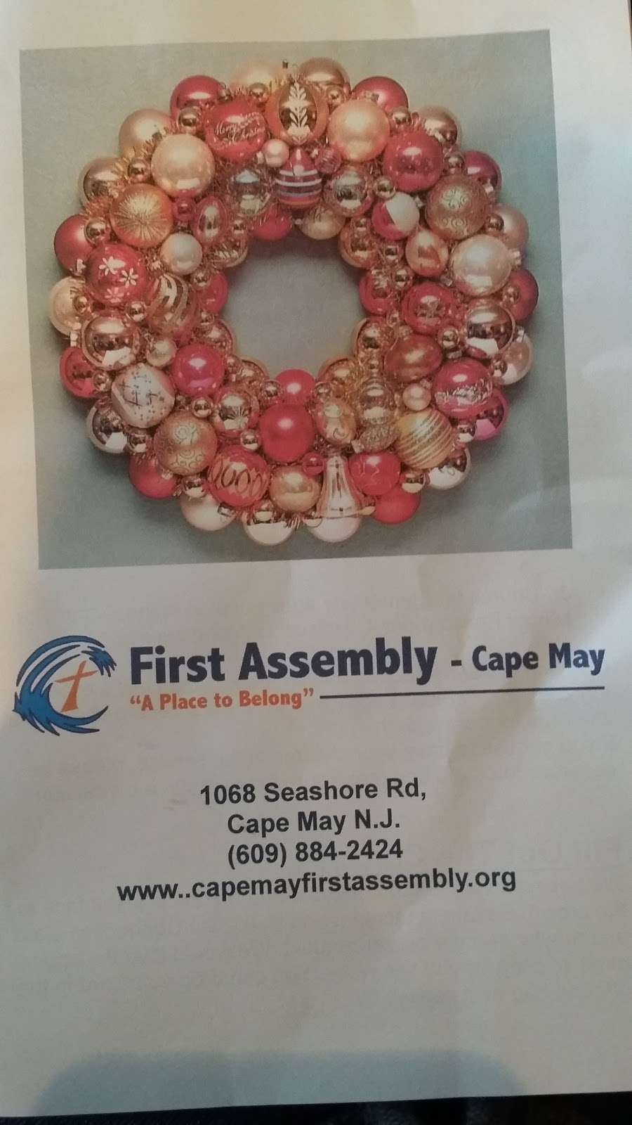 First Assembly of God | 1068 Seashore Rd, Cape May, NJ 08204, USA | Phone: (609) 884-2424