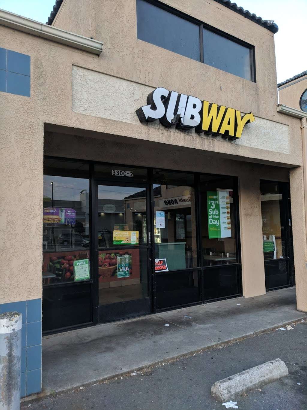 Subway Restaurants | 330 Palmetto Ave, Pacifica, CA 94044, USA | Phone: (650) 355-6511