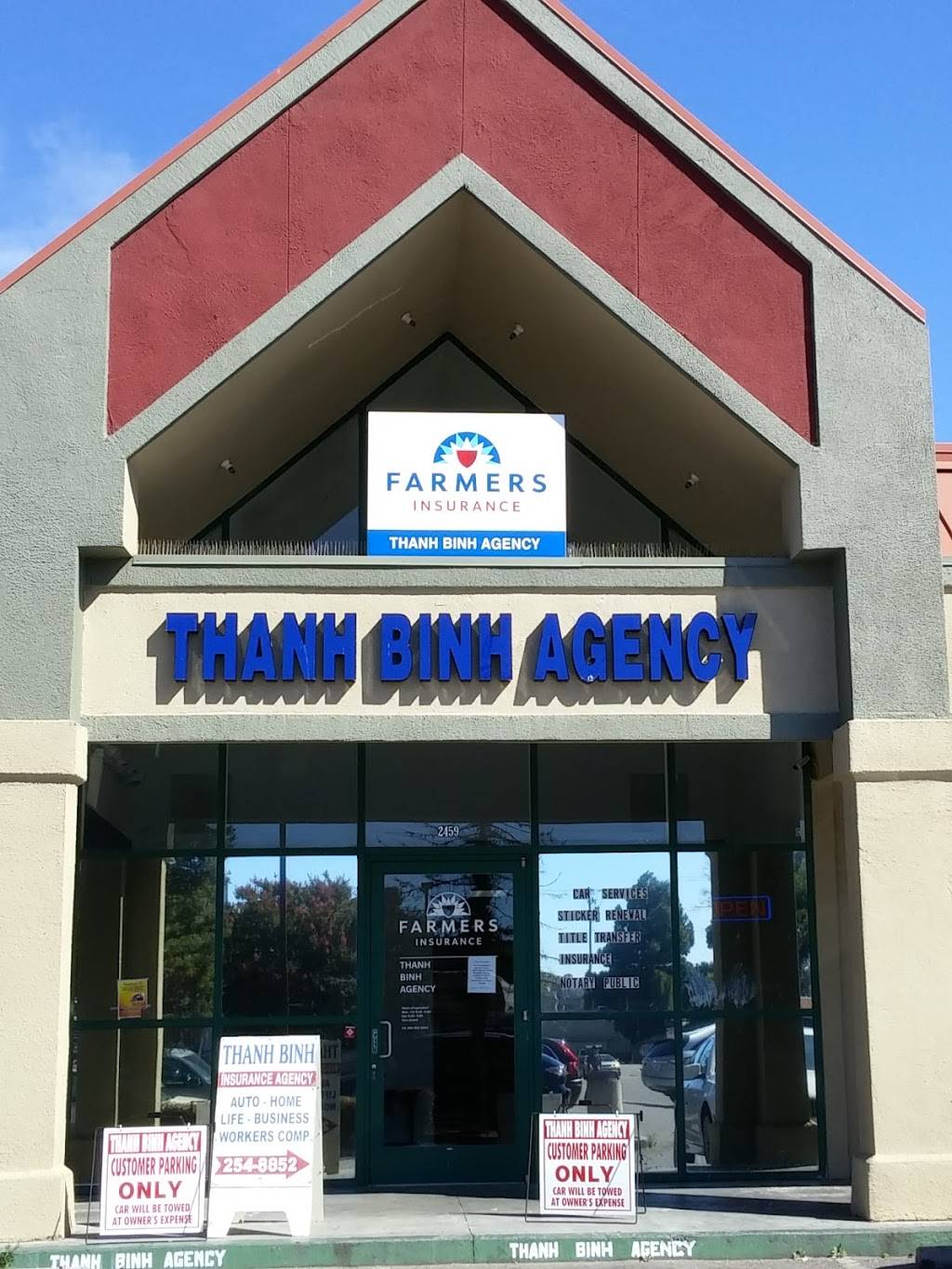 Thanh Binh Agency | 2459 Alvin Ave, San Jose, CA 95121, USA | Phone: (408) 254-8852