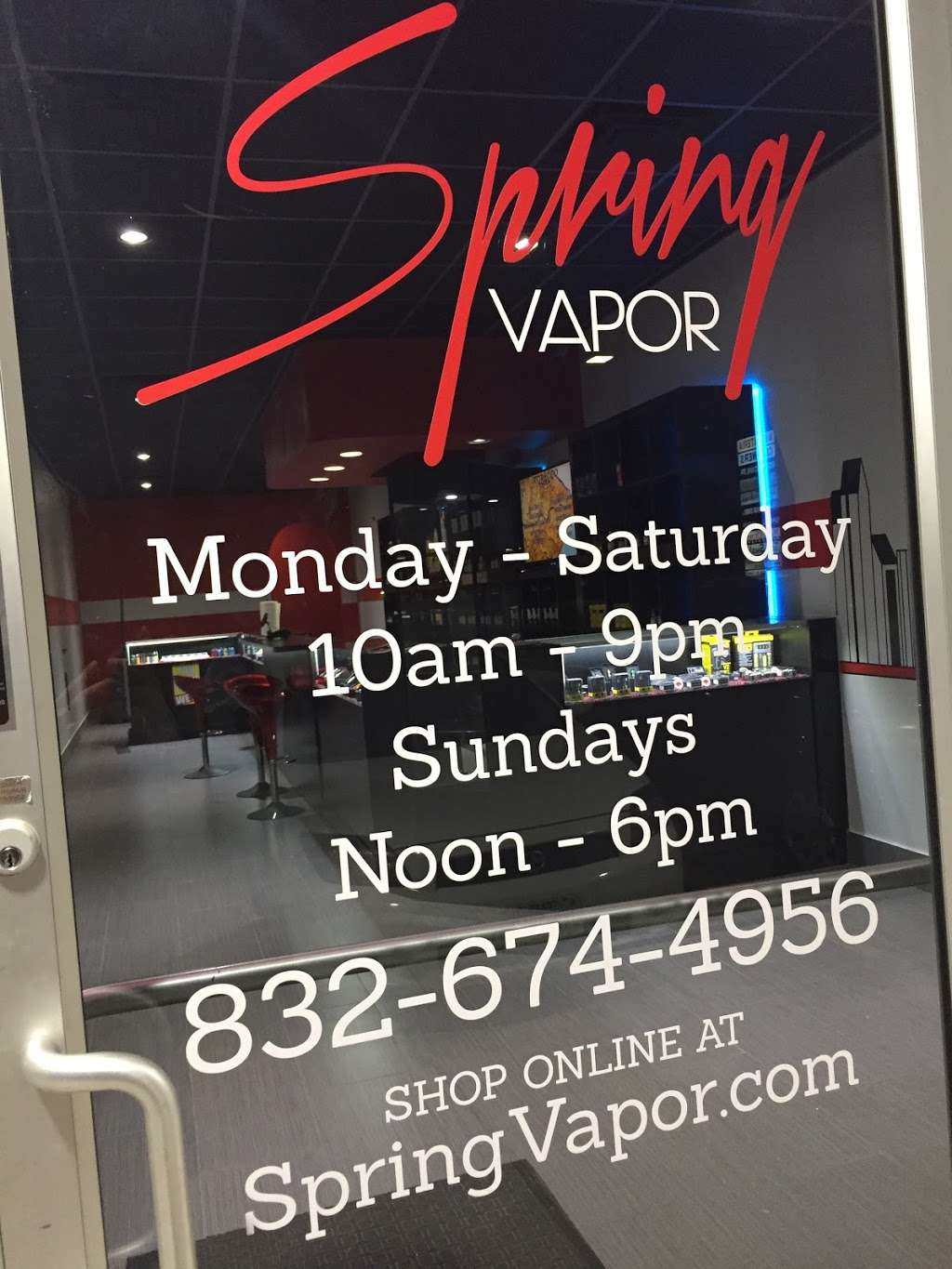 Spring Vapor | 7751 Barker Cypress Rd #200, Cypress, TX 77433 | Phone: (832) 674-4956