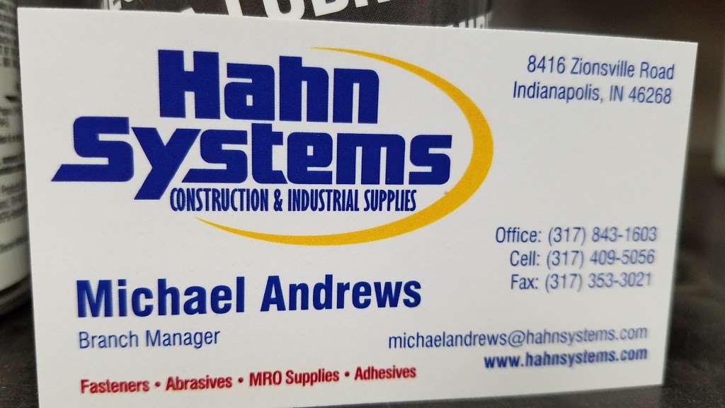 Hahn Systems, LLC | 8416 Zionsville Rd, Indianapolis, IN 46268, USA | Phone: (317) 843-1603