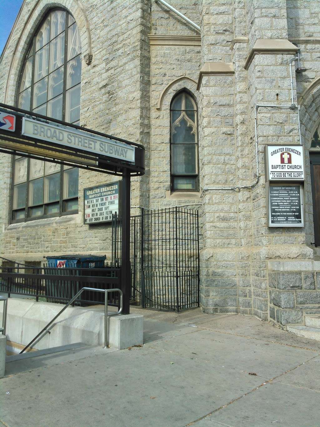 Greater Ebenezer Baptist Church | 3200 N Broad St, Philadelphia, PA 19140, USA | Phone: (215) 227-7310