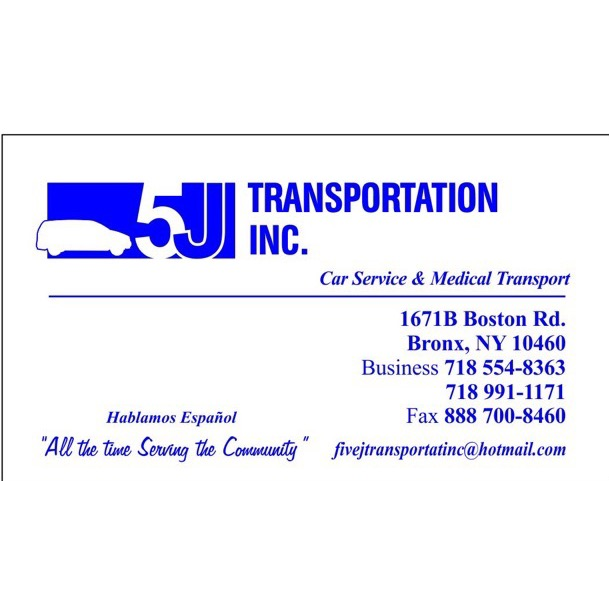 5J Transportation Inc | 1671 Boston Rd, Bronx, NY 10460, USA | Phone: (718) 554-8363