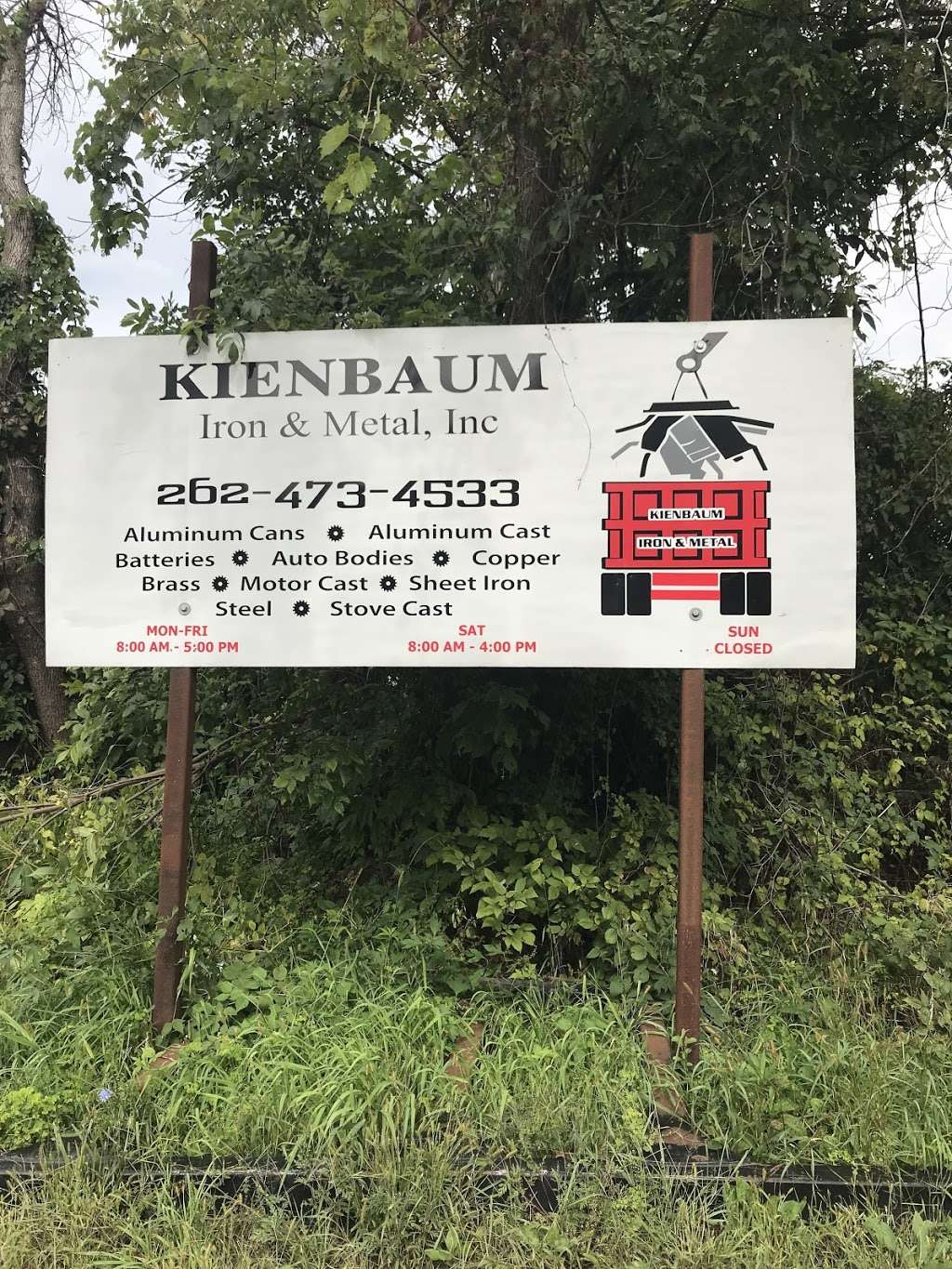 Kienbaum Iron & Metal Inc | 564 N Jefferson St, Whitewater, WI 53190, USA | Phone: (262) 473-4533