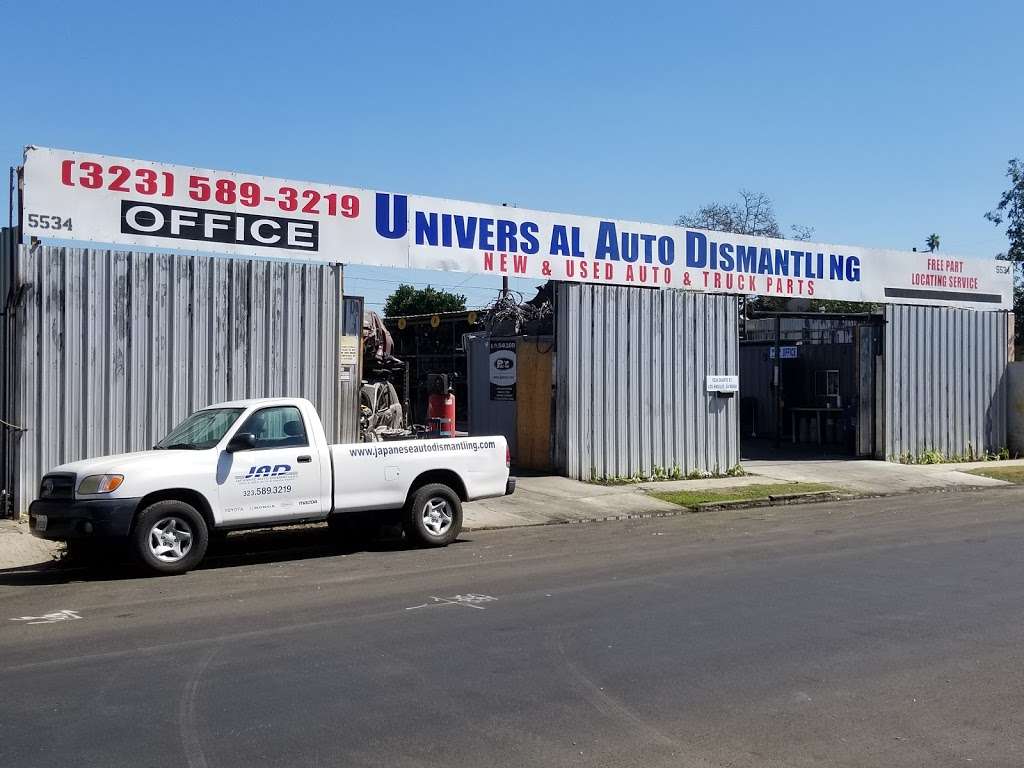 Universal Auto Dismantling (JAD) | 5534 Duarte St, Los Angeles, CA 90058, USA | Phone: (323) 589-3219