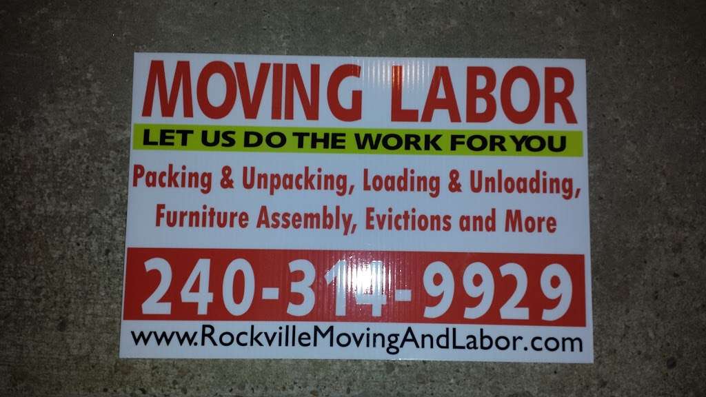 Rockville Moving and Labor | 8 Templar Ct, Rockville, MD 20851, USA | Phone: (240) 314-9929