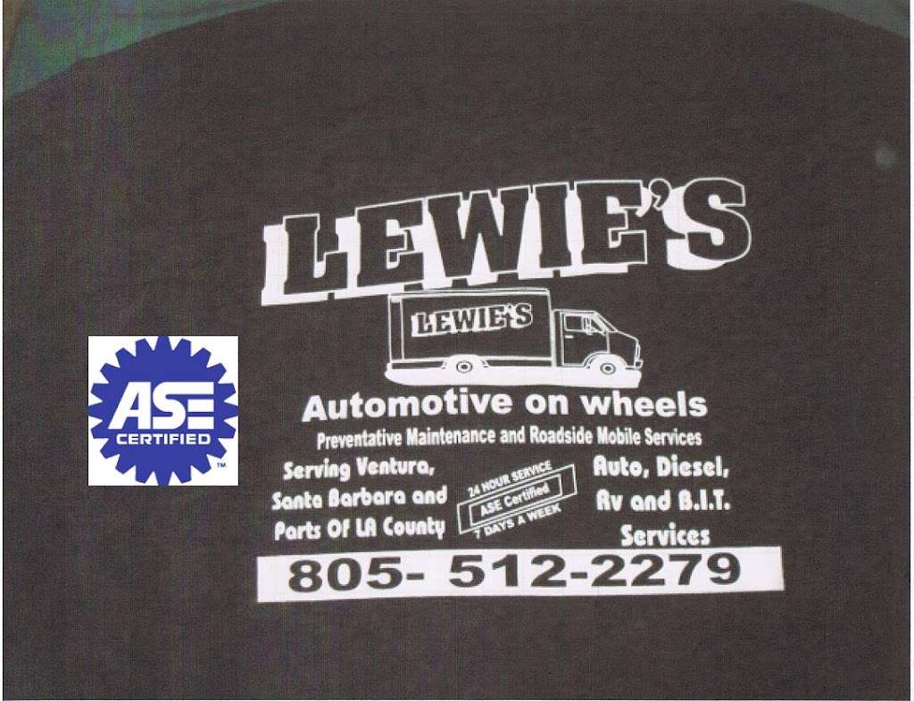 LEWIE,S AUTOMOTIVE ON WHEELS | 949 3rd St, Fillmore, CA 93015, USA | Phone: (805) 512-2279
