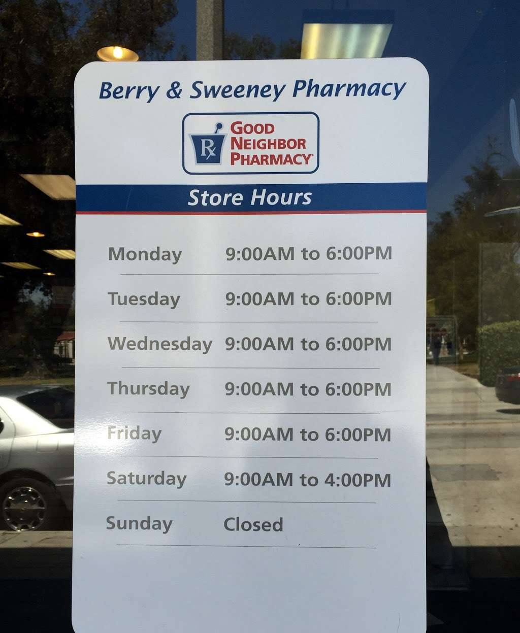 Berry & Sweeney Pharmacy | 1377 N Fair Oaks Ave, Pasadena, CA 91103, USA | Phone: (626) 794-1124