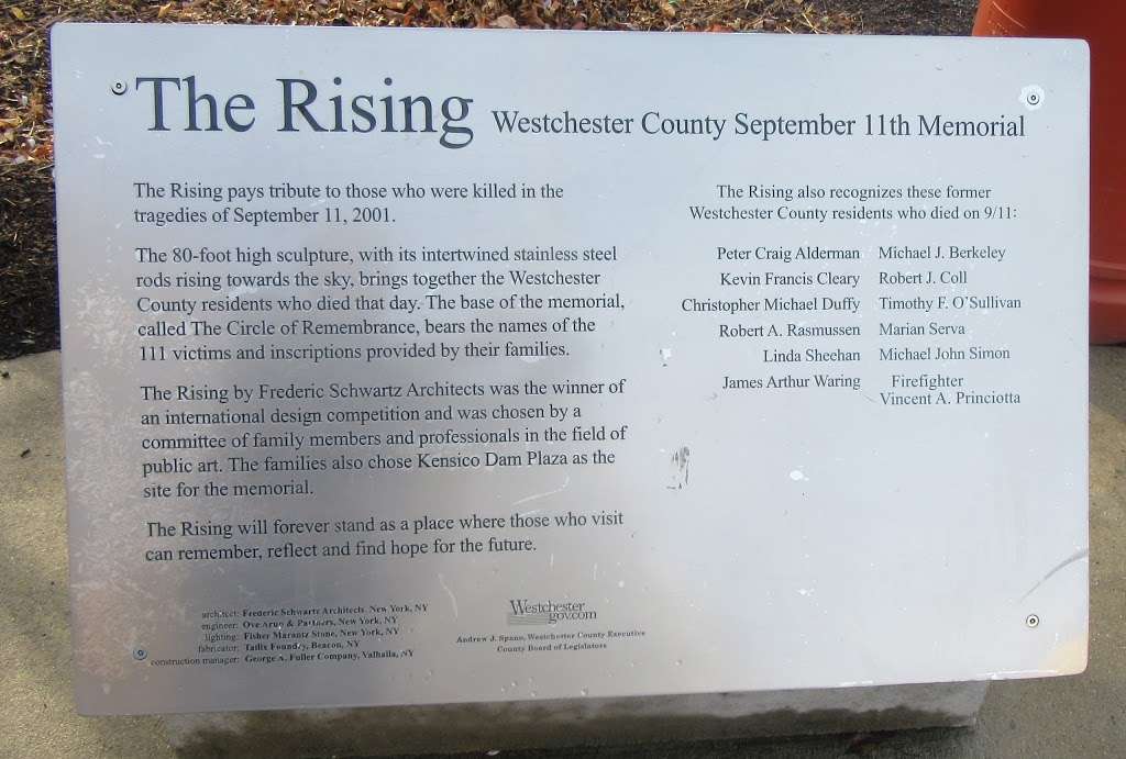 The Rising | Kensico Dam Plaza, Valhalla, NY 10595