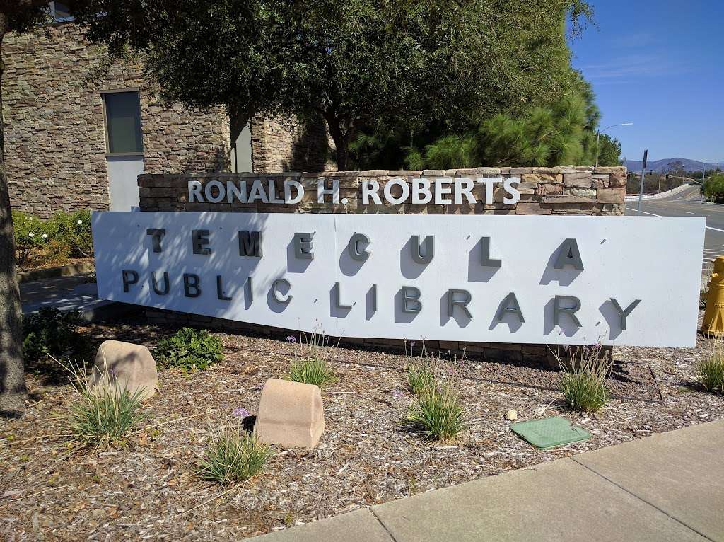 Ronald H. Roberts Temecula Public Library | 30600 Pauba Rd, Temecula, CA 92592, USA | Phone: (951) 693-8900