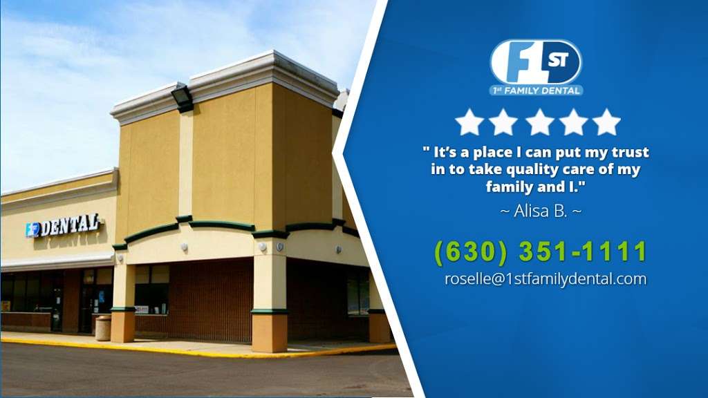 1st Family Dental of Roselle | 803 E Nerge Rd, Roselle, IL 60172, USA | Phone: (630) 351-1111