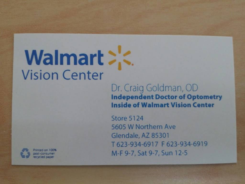 Walmart Vision & Glasses | 5605 W Northern Ave, Glendale, AZ 85301 | Phone: (623) 934-6917