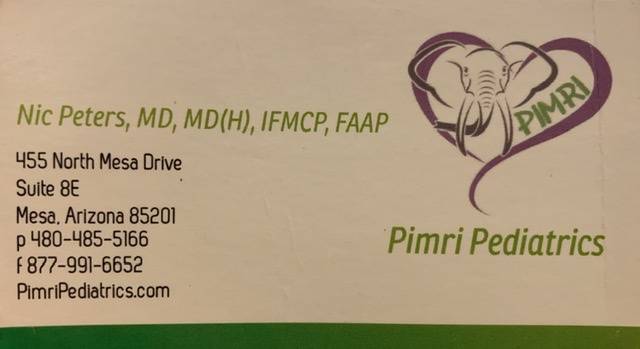 Pimri Pediatrics | 455 N Mesa Dr Suite 8E, Mesa, AZ 85201, USA | Phone: (480) 485-5166