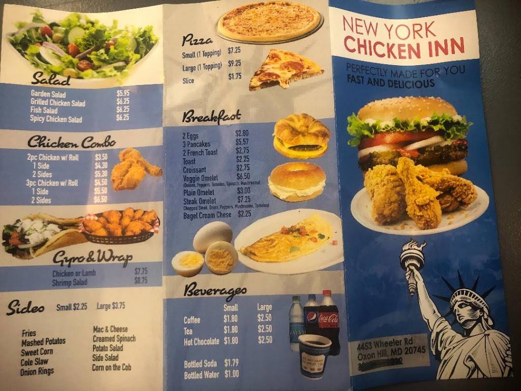 New York Chicken Inn | 4453 Wheeler Rd, Oxon Hill, MD 20745, USA | Phone: (301) 630-1985 New York Chicken Inn | 4453 Wheeler Rd, Oxon Hill, MD 20745, USA | Phone: (301) 630-1985