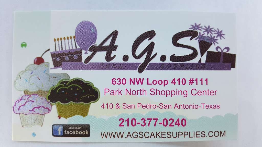 A.G.S Cake Supplies | 630 Northwest Loop 410 #111, San Antonio, TX 78216 | Phone: (210) 377-0240