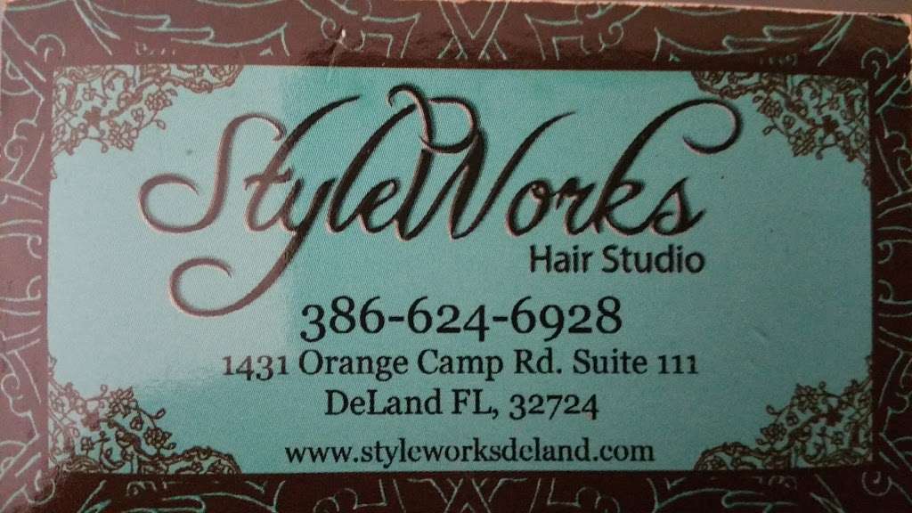 Style Works Hair Studio | 1431 Orange Camp Rd, DeLand, FL 32724, USA | Phone: (386) 624-6928