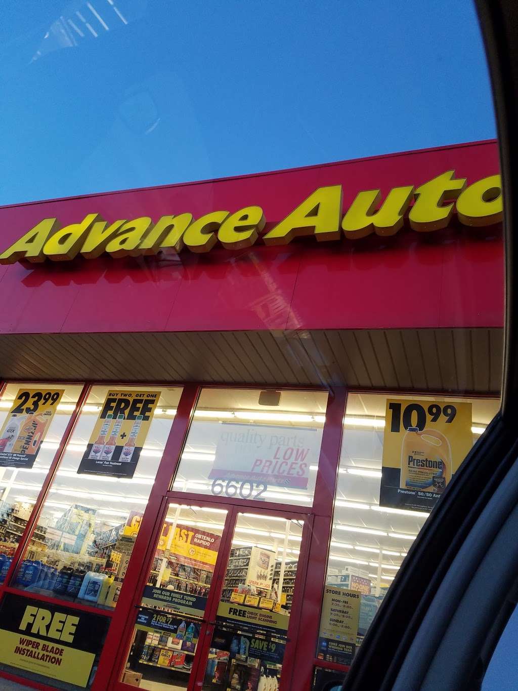 Advance Auto Parts | 6602 Crestwood Blvd, Frederick, MD 21703, USA | Phone: (301) 662-3780