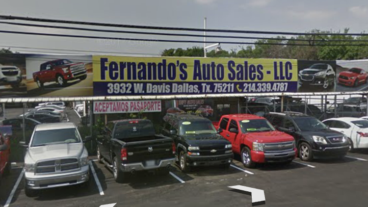 Fernandos Auto Sales | 3932 W Davis St, Dallas, TX 75211, USA | Phone: (214) 339-4787