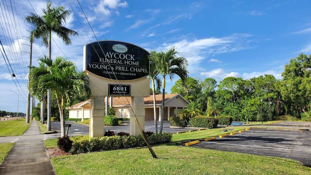 Aycock Funeral Home Young & Prill Chapel | 6801 SE Federal Hwy, Stuart, FL 34997, USA | Phone: (772) 223-9300